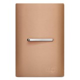 Conjunto Interruptor Simples Horizontal 4X2 - Novara Especiais Ouro Rose